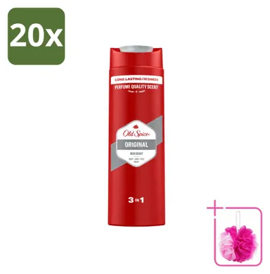 Produktbild von 20 x Old Spice Original 3-in-1 Duschgel - 400 ml - Sparpackung - 20 Stücke