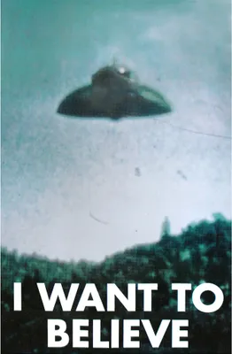 Produktbild von UFO Poster I Want To Believe  61 x 91,5 cm