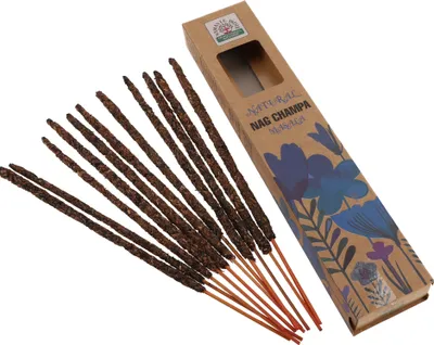 Produktbild von Natürliche Handgerollte ORKAY Räucherstäbchen aus Süd Indien - Nag Champa Masala, Braun, 23*4,5*2 cm, Indische Räucherstäbchen