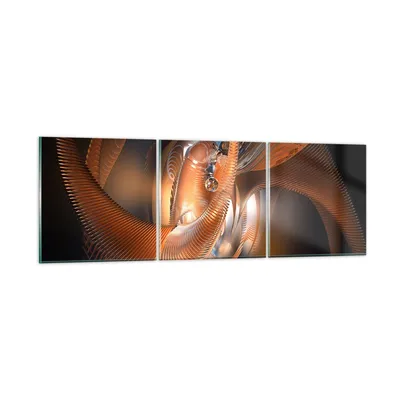 Produktbild von Bilder auf glas - Grafik konzept abstraktion - 150x50cm - Glasbilder - Wandbilder - Kunstdruck - zum Aufhängen bereit - Wanddekoration aus Glas - Glas Bilder - Wandbild auf Glas - GCA150x50-2332