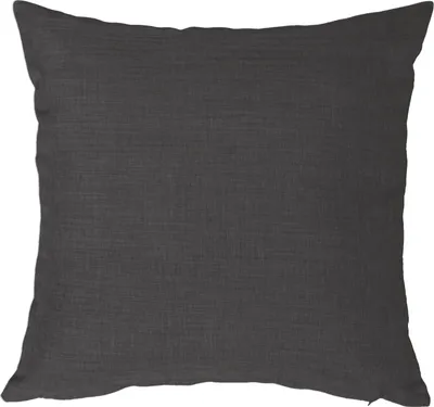 Produktbild von Kissenbezug 60x60 cm anthrazit Struktur Leinenoptik Kissenhülle für Dekokissen