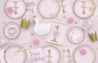 Produktbild von 16 Servietten 1. Geburtstag kleine Ballerina