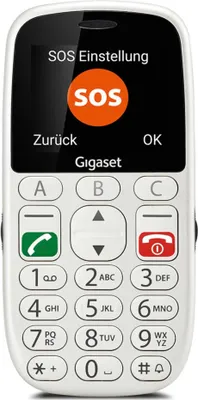 Produktbild von Gigaset GL390 5,59 cm (2,2") 88 g Weiß Telefon für Senioren