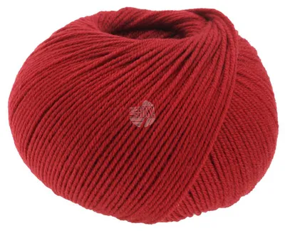 Produktbild von Lana Grossa MERINO SUPERIORE 50 g pure extrafeine Wolle 180 m Farbe 029 - Kirschrot