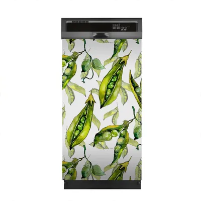 Produktbild von Magnete Dekorative 45x80 cm Küche Magnetmatte Spülmaschine - Erbsen aus Wildgemüse