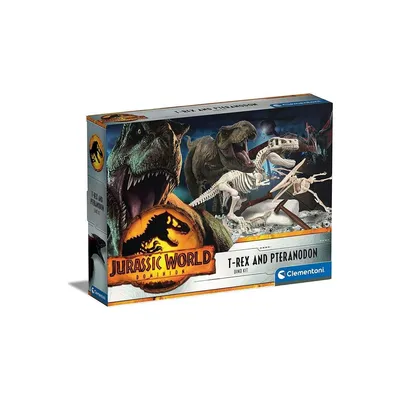 Produktbild von Clementoni 19205 - Jurassic World 3 - AusgrabungsSet TRex & Triceratops
