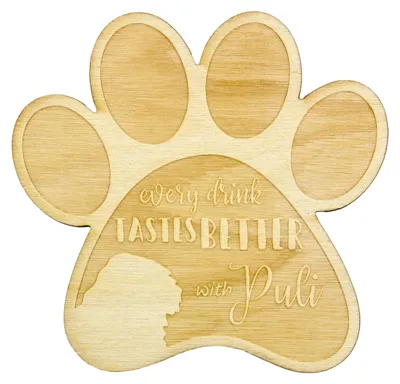 Productafbeelding van Puli onderzetter voor een houten beker Art-Dog