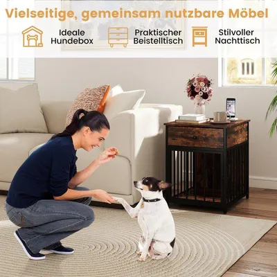 Produktbild von Hundebox-Möbel mit Ladestation und Schublade