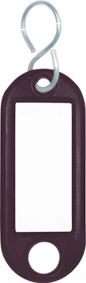 Produktbild von WEDO WEDO® Schlüsselanhänger 5,2x2,1x0,3 cm (BxHxT) S-Haken Kunststoff schwarz