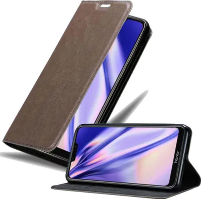 Obrázek produktu pro Cadorabo Case for Honor 8C Protective Case in Brown Pouzdro na mobilní telefon s magnetickým zavíráním