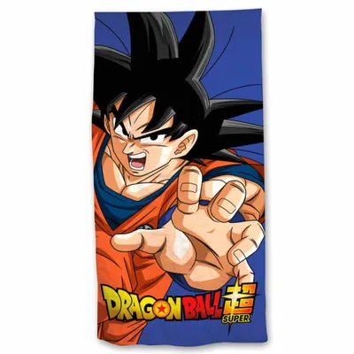 Image de Serviette de plage Dragon Ball Super - Son Goku n° 4 (70 x 140 cm)