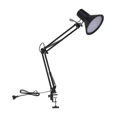 Produktbild von Lindby LED-Klemmleuchte Undra, schwarz, Metall, justierbar