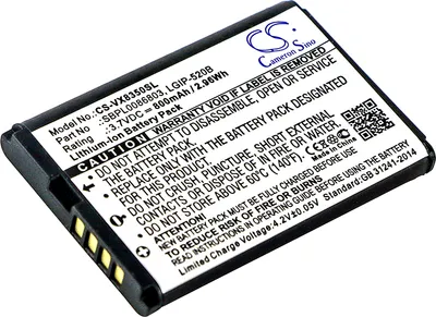Immagine prodotto di TECHTEK Batteria compatibile con [LG] AX310, Helix, LN180, LX400, MN180, MT310, Select, UX310, VX5200, VX5400, VX5500, VX8350, VX8360, per [MetroPCS]