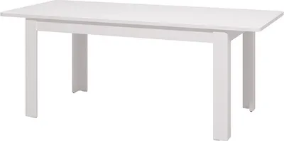 Produktbild von Dmora Ausziehtisch Colosimi 160x91x77h cm Hochglanz Weiß, 8 Plätze ausziehbar
