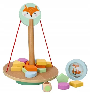 Produktbild von Adam Toys Balancierspiel Fuchs und Ballspiel für Kinder