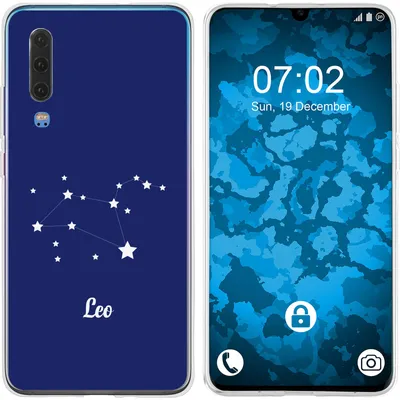 Produktbild von PhoneNatic Case kompatibel mit Huawei P30 Silikon-Hülle SternzeichenLeo M4