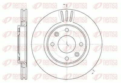 Produktbild von 2x REMSA Bremsscheibe 6603.10 vorne passend für PEUGEOT 206 Schrägheck (2A/C)