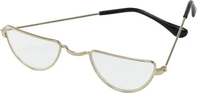 Image de Bristol Novelty Lunettes unies en demi-lune BN231 (taille unique) (Or)
