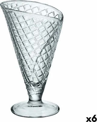 Produktbild von Eiscreme- und Milchshakes-Becher Bormioli Rocco Glas (210 ml) (6 Stück)