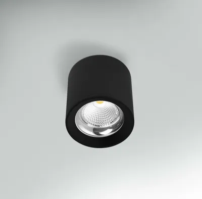 Immagine prodotto di Plafoniera a LED CENTURY RONDO nera, diametro 90 x 90 mm, 10 W, 230 V, 3000 K, 45°, grado di protezione IP20