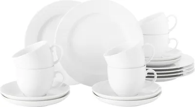 Produktbild von Kaffeeservice 18-teilig - Seltmann Weiden Rondo_Liane weiß