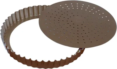 Produktbild von Gobel 226419 - Kuchenform - 28 cm - Abnehmbarer Boden - Gelocht - Antihaftbeschichtung