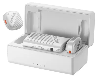 Immagine prodotto di Kit Godox Cube C, sistema microfonico wireless bianco da 2,4 GHz