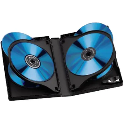Produktbild von Hama DVD Box 6, Black, Pack - 3 pieces, 6 Disks, Schwarz, 192 mm, 136 mm, 83 mm, 417 g