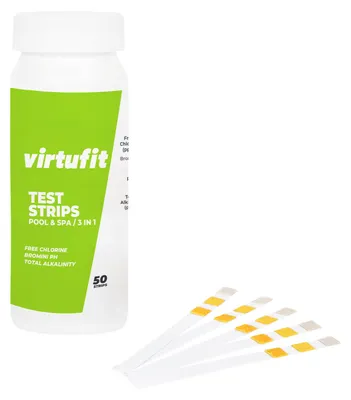 Produktbild von VirtuFit Pool-Teststreifen Set, 50 Stück – pH, Chlor & Alkalinität
