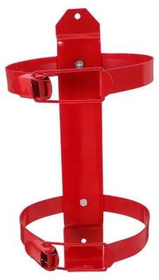 Productafbeelding van Robuuste, wandmontabele, verstelbare brandblusserhouder met brandblusserhaak, ruimtebesparend, geschikt voor brandblussers van 2 kg.
