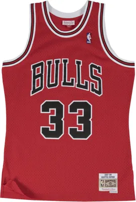 Produktbild von Scottie Pippen #33 Chicago Bulls 97-98 NBA Mitchell & Ness Swingman Trikot Rot-S