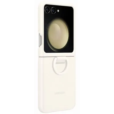 Image de Etui Samsung Ef-Pf731Tuegww Z Flip5 F731 Kremowy/Cream Silicone Case With Ring