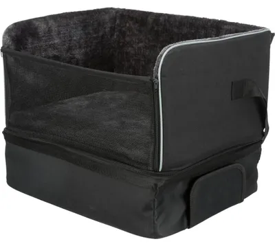 Produktbild von TRIXIE Erhöhter Autositz mit Staufach für kleine Hunde - schwarz - 45 × 38 × 37 cm