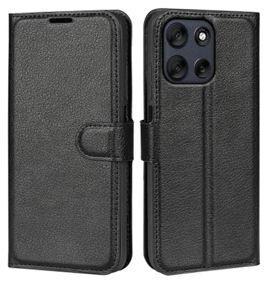 Produktbild von Handy Tasche für Motorola Moto G56 5G Handyhülle Flip Cover Wallet Case Hülle Etui Schwarz