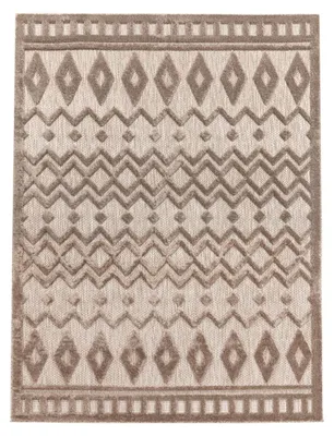 Produktbild von TT Home In-& Outdoor Teppich Wetterfest Balkon Küche Wohnzimmer Boho Skandi Design Größe 60x100 cm