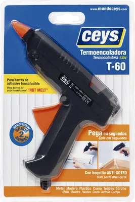 Obrázek produktu pro CEYS 507103, Lepicí pistole, černá, plast, 1,1 cm, 70 °C, AC
