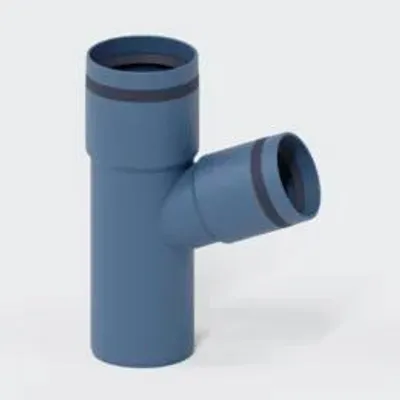 Produktbild von POLOPLAST Abzweig, DN50/40, POLO-KAL XS, PP-MD, Ø50/40mm, 67,5°, blau, 1 Stk.