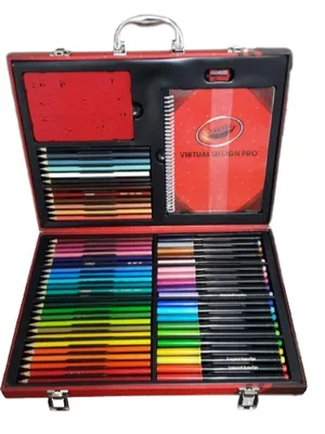 Produktbild von Crayola Malkoffer Für Kinder Mit Buntstiften, Filzstiften Und Wachsmalkreiden, 140-teiliges Malset Für Kinder, Farbstifte Set Zum Malen, Schreiben Und Zeichnen, Malstifte Ab 3 Jahre