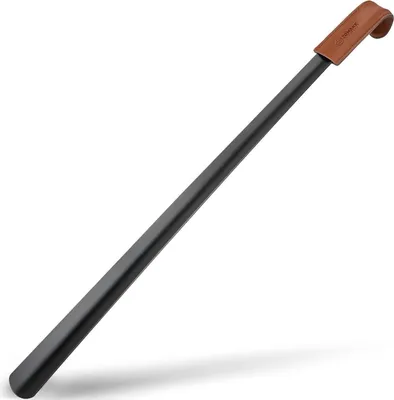 Produktbild von ZOMAKE Schuhlöffel Metall Lang Stabil 72cm Ergonomisch Schwarz