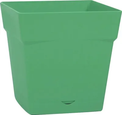 Image de Pot polypropylène EDA 13642 v.la Diam.0 L.24.8 x l.24.8 x H.24.6 cm vert laurier