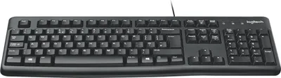 Zdjęcie produktu dla Logitech K120, Pełnowymiarowy (100%), Przewodowa, USB, QWERTY, Czarny