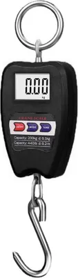 Obrázek produktu pro Přenosná elektronická váha na zavazadla, multifunkční digitální váha s LCD displejem, přesná ruční váha na cesty, černá