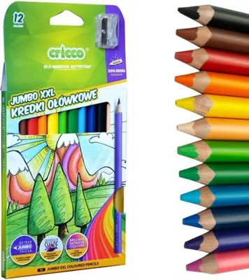 Image de Crayons triangulaires 12 couleurs CRICCO