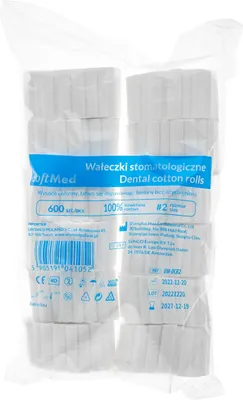Produktbild von Dentalwatterollen SoftMed Separatoren 600 Stück 250g