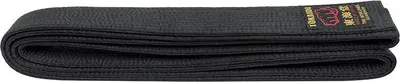 Produktbild von Schwarzgurt Karate Gürtel, TOKAIDO, Japan, Kunstseide, schwarz 4,5 cm breit - Größe 310 cm (7.0)