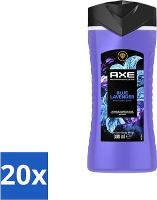 Immagine prodotto di AXE - Gel doccia - Lavanda blu - Lenitivo - Fragranza premium - 300 ml - Confezione - 20 pezzi