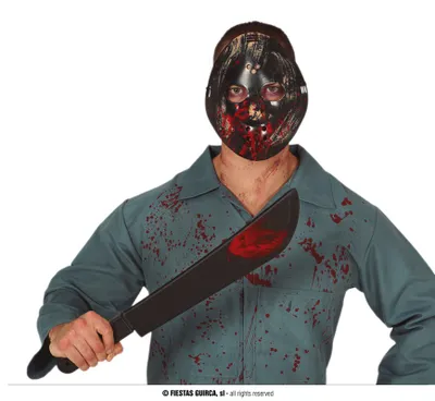 Obrázek produktu pro Sada maska a mačeta - Pátek třináctého - Horor - Halloween