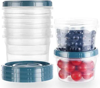 Productafbeelding van Set van 5 Transparante Voedselcontainers met Deksel, 900 ml