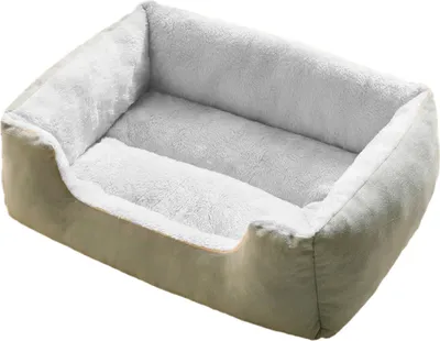 Produktbild von Plüsch-Haustiernest, orthopädisches Hundesofabett für kleine und mittelgroße Hunde, weiche Katzencouch, waschbares Katzen-/Welpenschlafbett