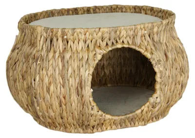 Image de Grotte pour chat Casimir Hyacinthe d'eau 2e choix Grotte pour chat Cachette pour chat Petit couchage doux et douillet